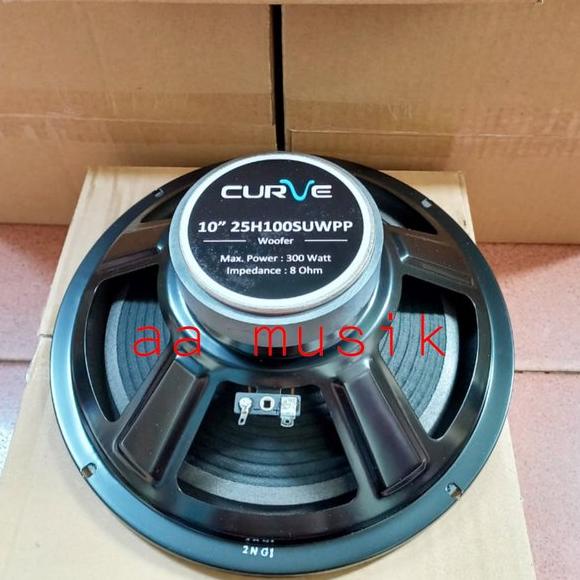 TERMURAH SPEAKER COMPONENT CURVE 10 INCH CURVE 25H100SUWPP 300 WATT