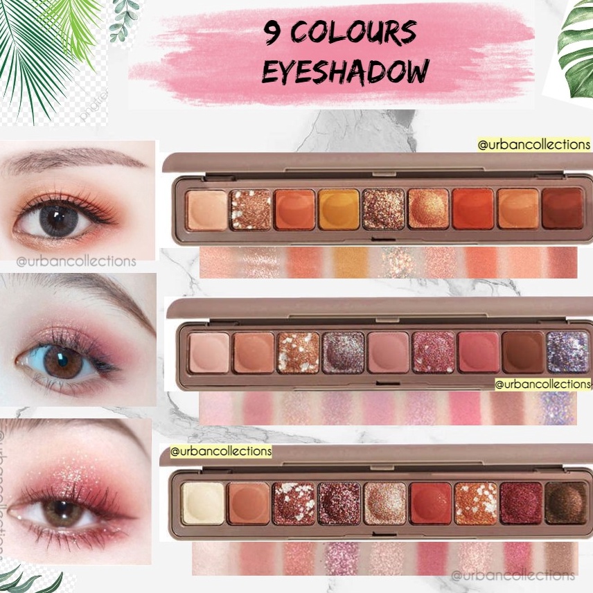 Kirim Langsung Eyeshadow Lameila 9 WARNA Korean Eyeshadow Palette ORIGINAL Pigmented Glitter Matte