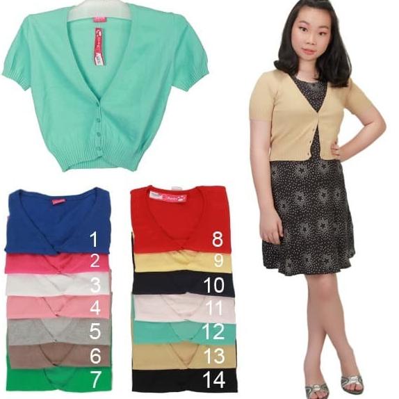 Cotton Candy Cardigan rajut bolero badan dan tangan pendek 2038