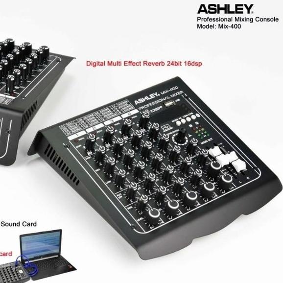 Mixer Ashley 4 Channel Mix-400 baru Original