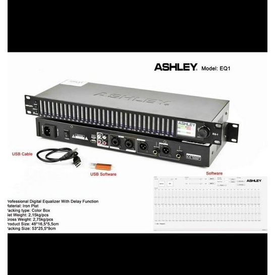 Equalizer ASHLEY Digital EQ1 EQ 1 Original Garansi eq1