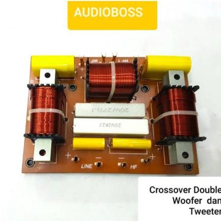 BARU Crossover Pasif Double Woofer dan Tweeter 600 Watt Output 2 Low Woofer Bass 1 High