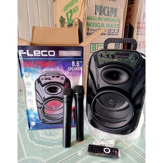 DISKON SPEAKER AKTIF BLUETOOTH KARAOKE FLECO F- 8166