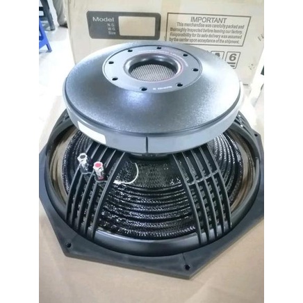 SPEAKER SUBWOOFER COMPONENT HUPER 18 INCH MODEL L181200A RAM SERAT CARBON 1200 WATT ORIGINAL