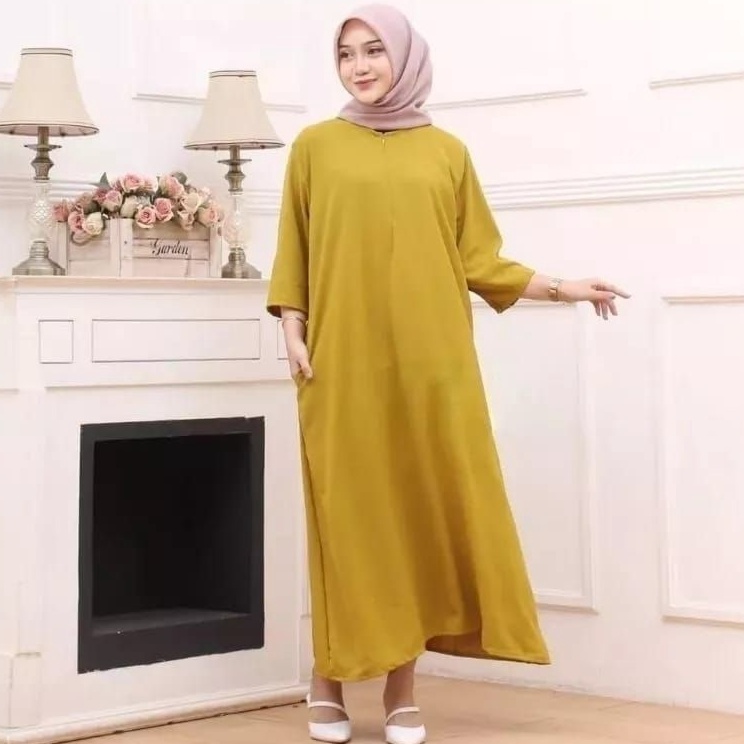 OrderPp6P0 Dress Viral Gamis Aurel Busui LD 120 PB 125 Crinkle Airflow