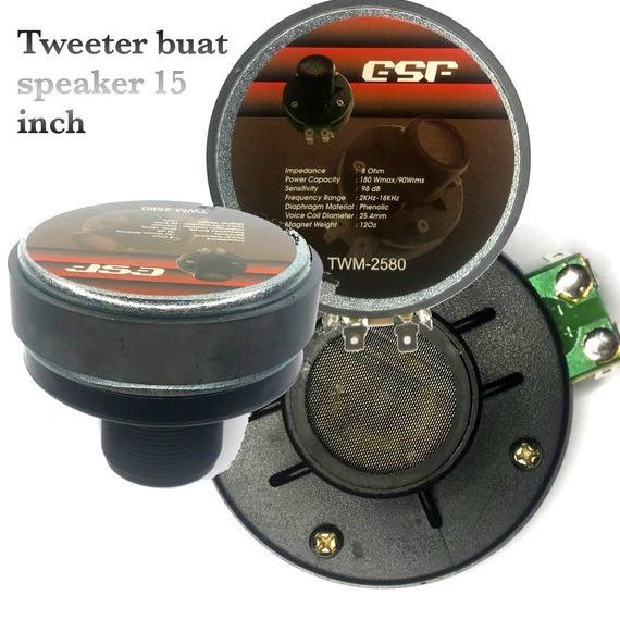 Driver Tweeter TWM-2580 buat speaker box 15 inch