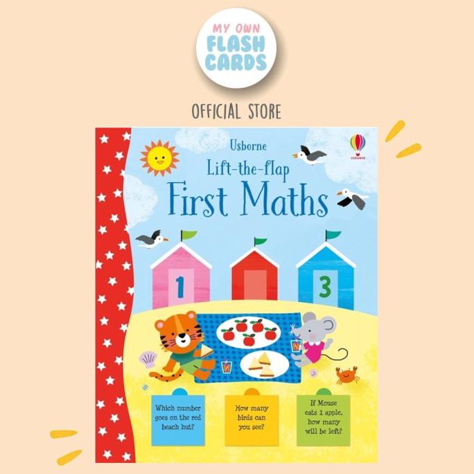 

NEW PROMO!!! Usborne Lift The Flap First Maths - Imported Education Book Buku Impor TERLARIS