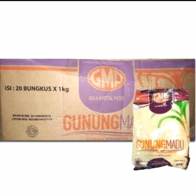 

Gula pasir GMP 1 dus (1 kg x 20 pack) - GOJEK