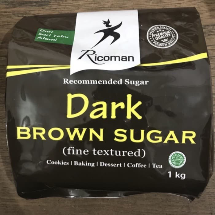 

Ricoman Dark Brown Sugar 20x1kg 1Dus - Gosend/Grab Only