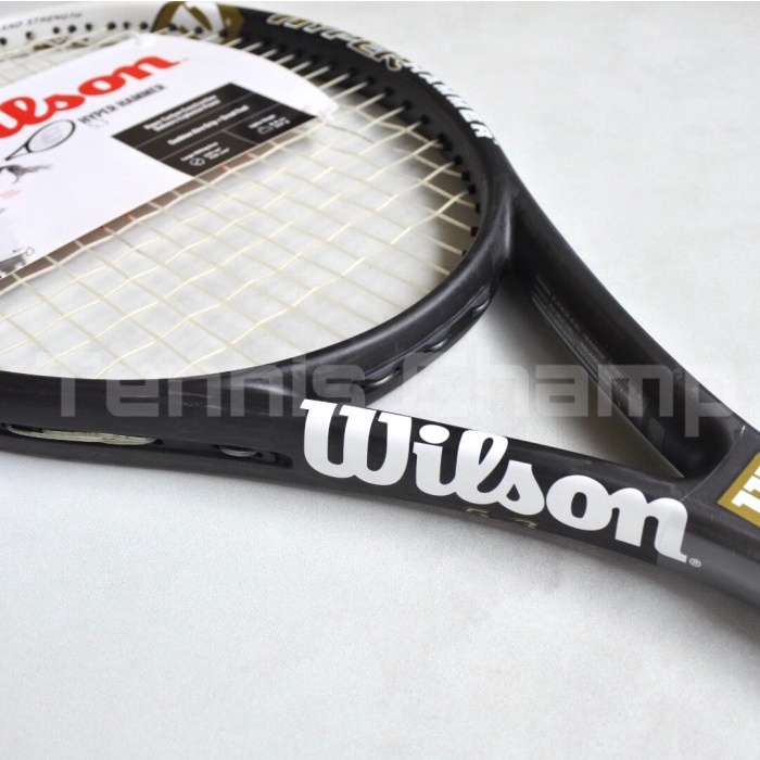 RAKET TENIS WILSON HYPER HAMMER 5.3 BLACK&WHITE/TENNIS RACKET WILSON