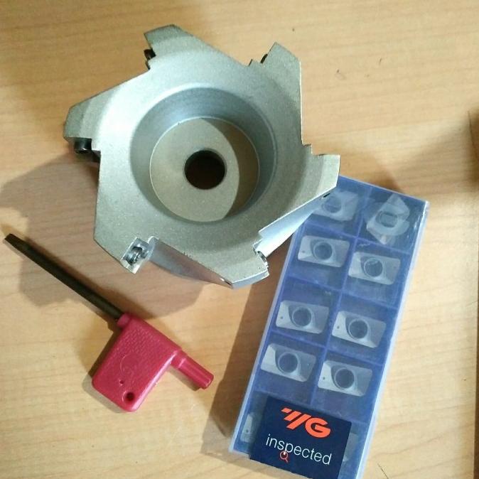 .........] 400R 80-27 || SET 10 pcs insert APMT 160408 YG1 || Holder milling Baru
