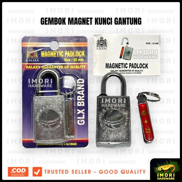 Buruan beli] GLX Gembok Magnet Kunci Gantung Tanpa Lubang Anti Maling Toko