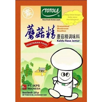 

(GROSIR) Totole Kaldu Jamur 200 Gram (1 dus isi 40pcs) HALAL MUI BPOM