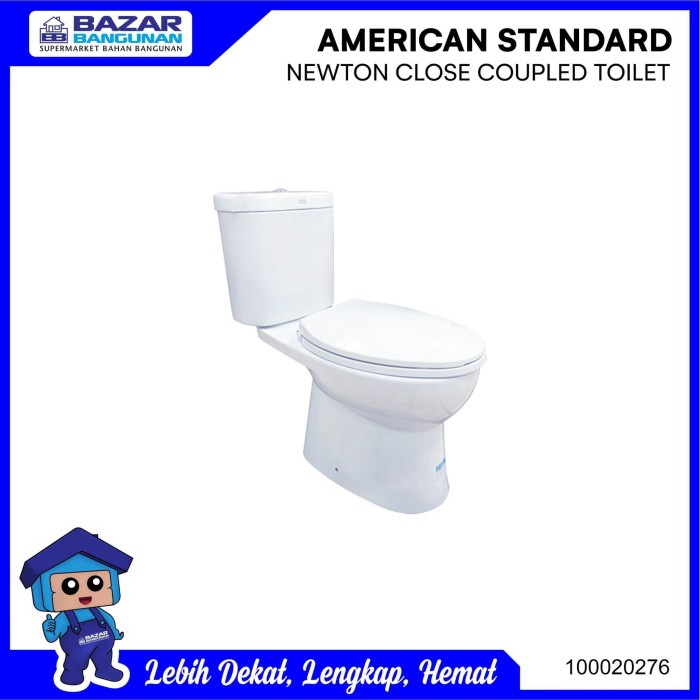 CLOSET KLOSET TOILET DUDUK AMERICAN STANDARD NEWTON CCST WHITE