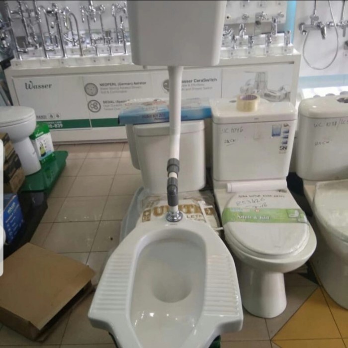 closet jongkok toto ce9 dual flush tangki dinding/kloset toto ce9 ori