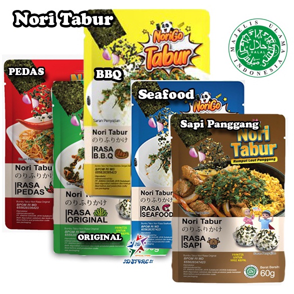 

Terbaru 4.4 Nori Tabur Rumput Laut Panggang 60g Halal