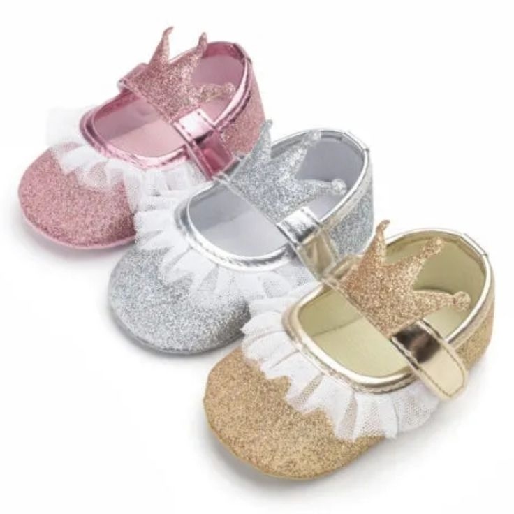 COD Sepatu Bayi Prewalker Cewek QUEEN 0 12 Bulan Murah / Sepatu Baby Perempuan Terbaru grosir