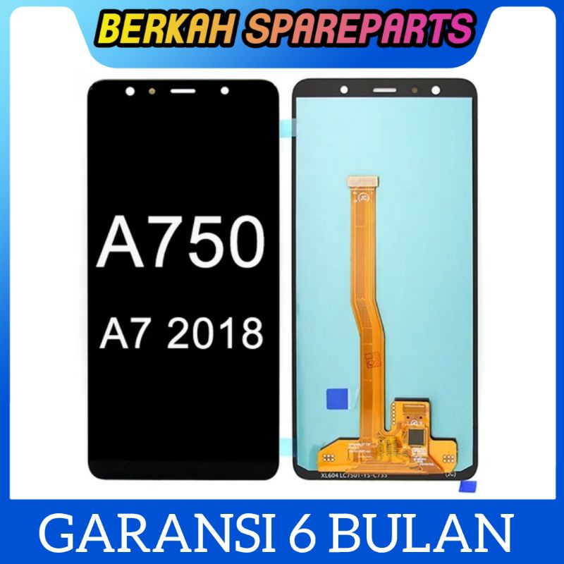 LCD TOUCHSCREEN SAMSUNG A750 / A7 2018 FULSET OLED ORIGINAL