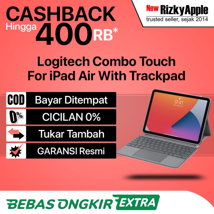 Logitech Combo Touch Keyboard Case with Trackpad for iPad Air 4