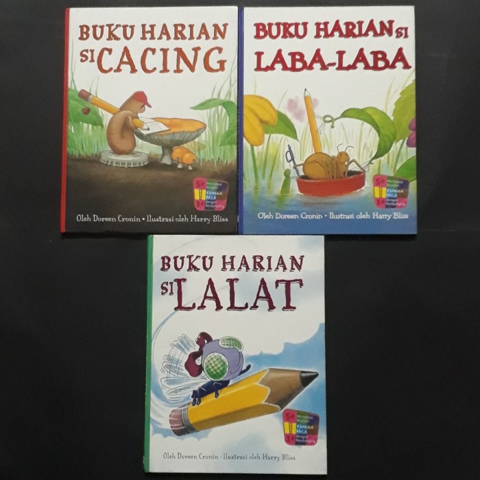 PROMO PAKET KOLEKSI 3 BUKU HARIAN SI CACING SI LABA-LABA SI LALAT/DOREEN TERBARU