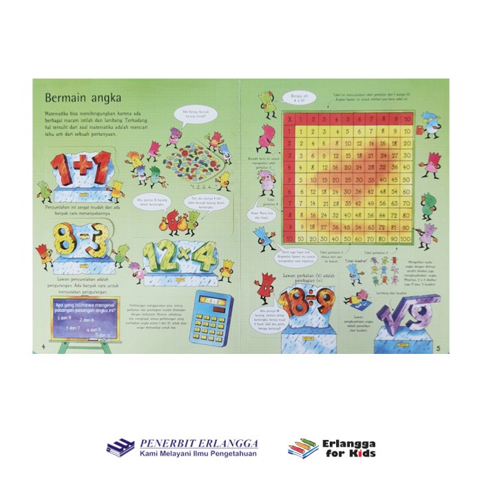 PROMO LIFT FLAP SEE INSIDE MATEMATIKA USBORNE BAHASA INDONESIA ERLANGGA TERBARU