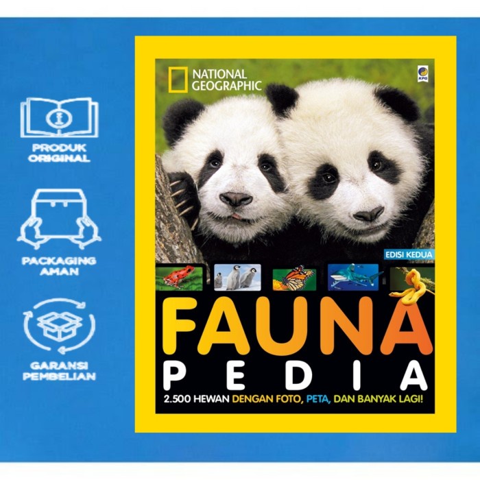 DISKON SPESIAL BUKU ANAK SERI NATIONAL GEOGRAPHIC - FAUNA PEDIA TERLARIS