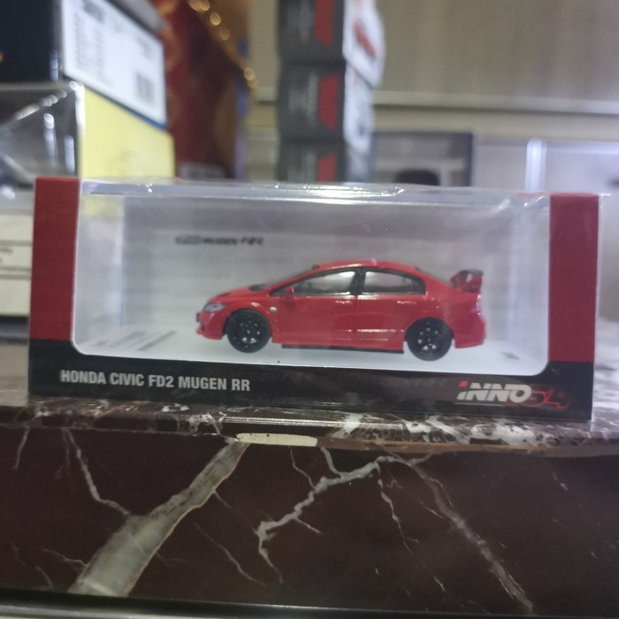 MUST HAVE DIECAST INNO64 HONDA CIVIC FD FD2 MUGEN RR MERAH TERLARIS