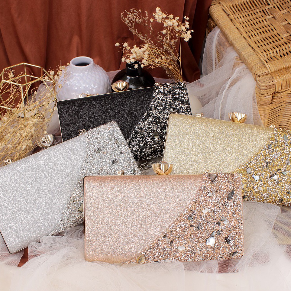 12.12 MALL TAS KONDANGAN WANITA MAC 33 DOMPET CLUTCH HANDBAG HAND BAG SHOULDER TENTENG JINJING TALI 