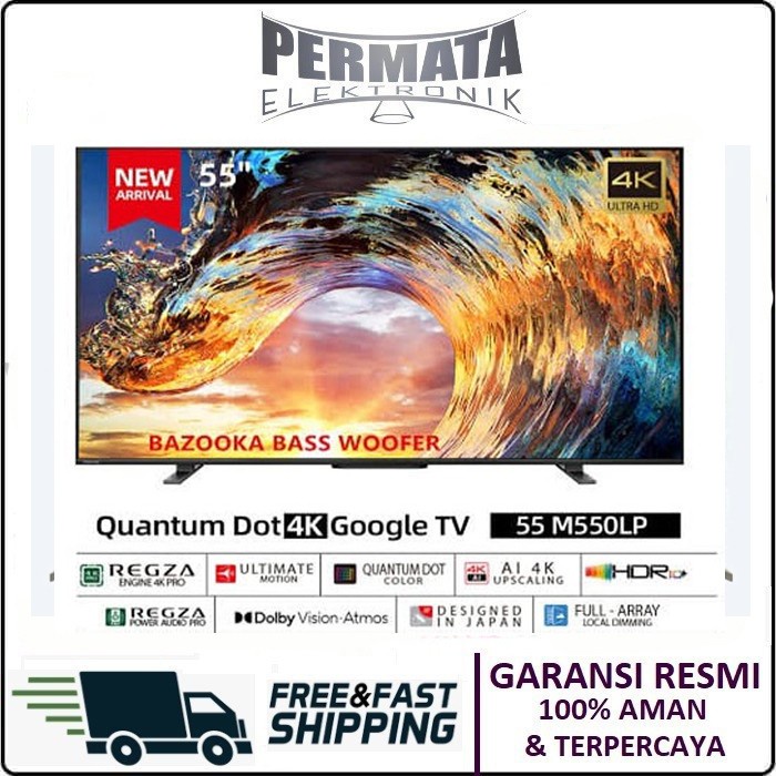 Toshiba 55M550Lp 4K Uhd Qled Smart Google Tv 55 Inch