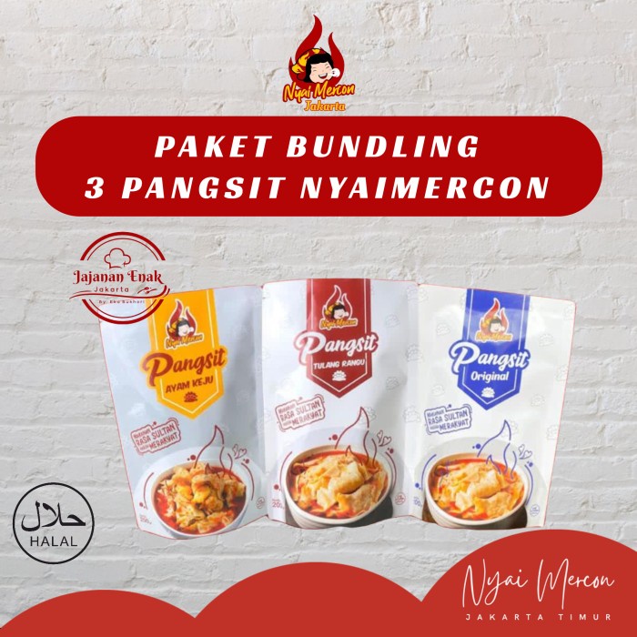 

PAKET 3 PANGSIT VIRAL NYAIMERCON