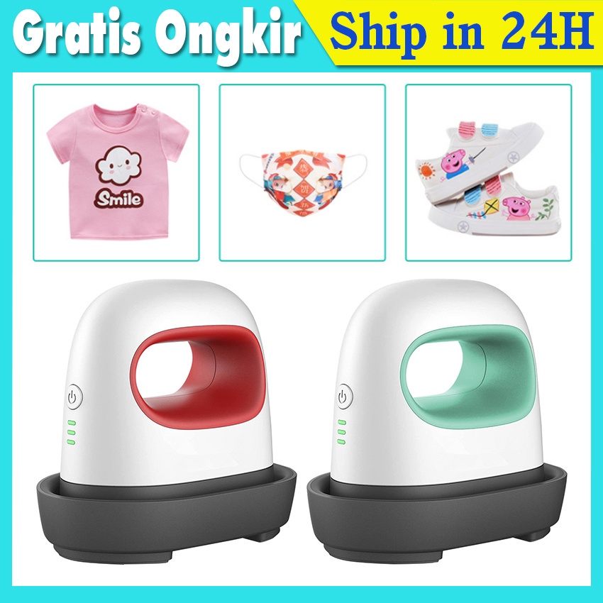 Mesin Press Sablon Kaos Portabel Alat Press Sablon Mini Heat Press Diy Mesin Hot Stamping Untuk