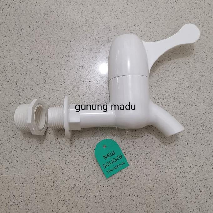 }}}}}}] KERAN AIR PVC PLASTIK / KRAN 1/2 3/4 INCH TEMBOK TAMAN