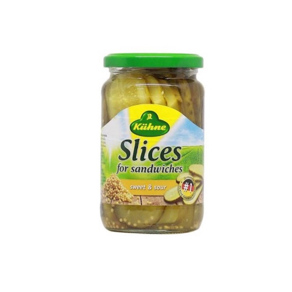 

KUHNE SLICES FOR SANDWICHES SWEET & SOUR 370ML (ACAR TIMUN)