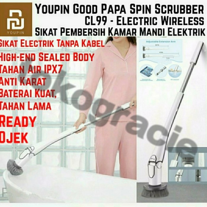 Danil Sikat Kamar Mandi Electric Spin Scrubber