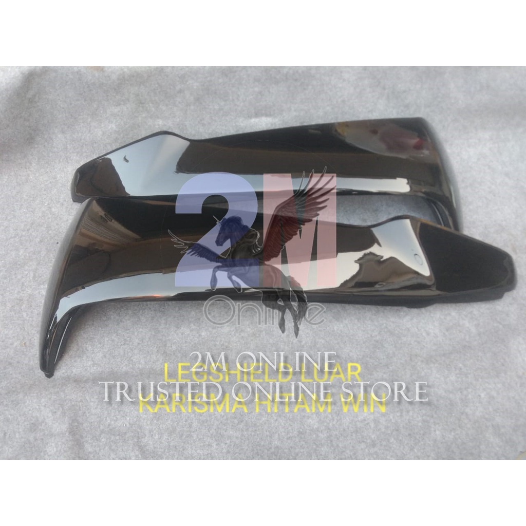 Legshield Luar Sayap Karisma X Hitam Karisma-Win 64430-Kph 64440-Kph