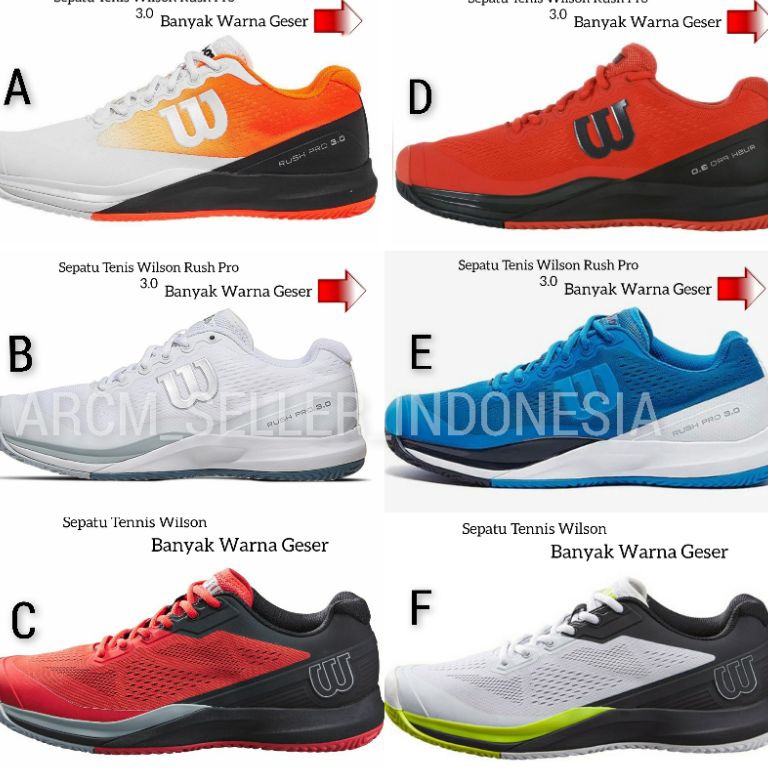 [PROMONFV7] Sepatu Tenis Meja Wilson Rush Pro BNIB Original Sepatu Wilson Rush Pro 3.0 [128]