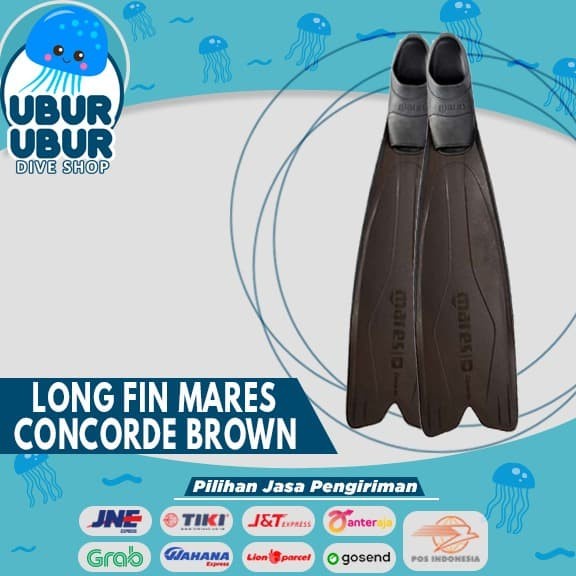 Long Fin Mares CONCORDE BROWN - Kaki Katak/Fin Freediving/Spearfishing