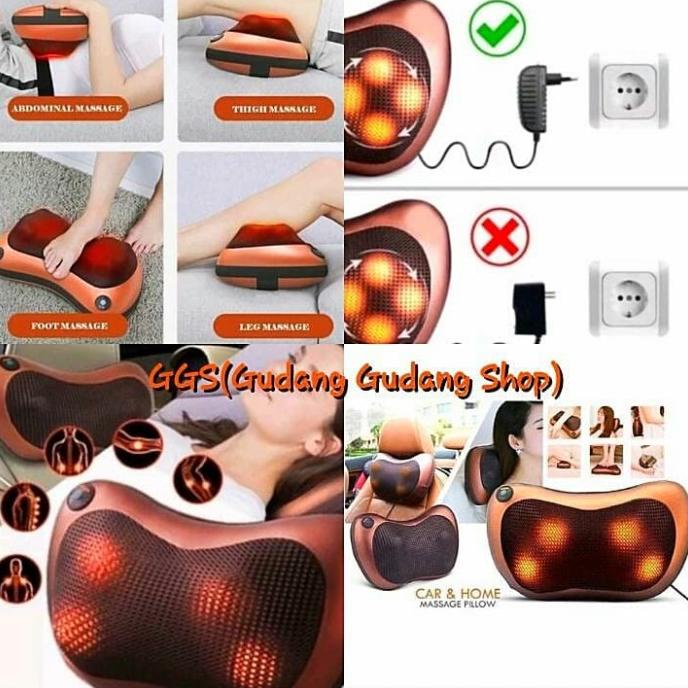 best seller] Bantal Pijat Elektrik Car and Home CHM 8028 - Message Pillow