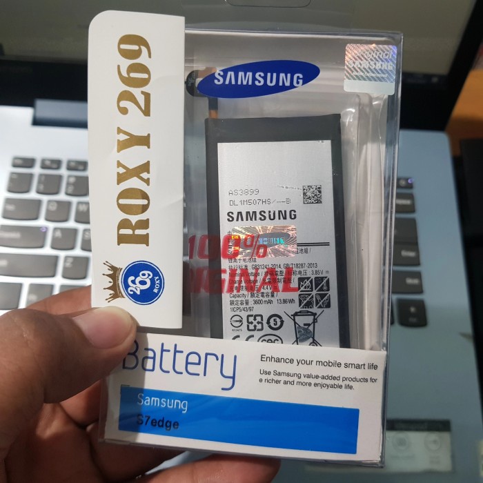 Batre SAMSUNG S7 Edge Original Ori Batrei Batrai Battery Batu S7edge