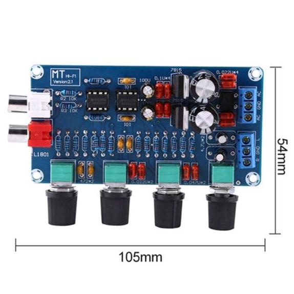 NE5532 preamp stereo tone control