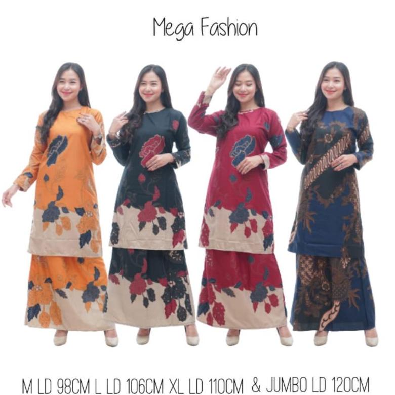 Trending Mega - New Arrival Baju Kurung Wanita Melayu Terbaru Setelan Batik Wanita Modern 2021 Baju 