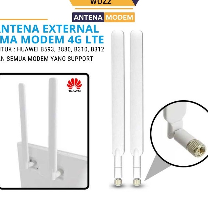 ➶⁎✶ New Antena Penguat Sinyal Modem Huawei 4G TELKOMSEL Orbit Star / Orbit Star 2 B310 B311, B312, B315 Harga Murah