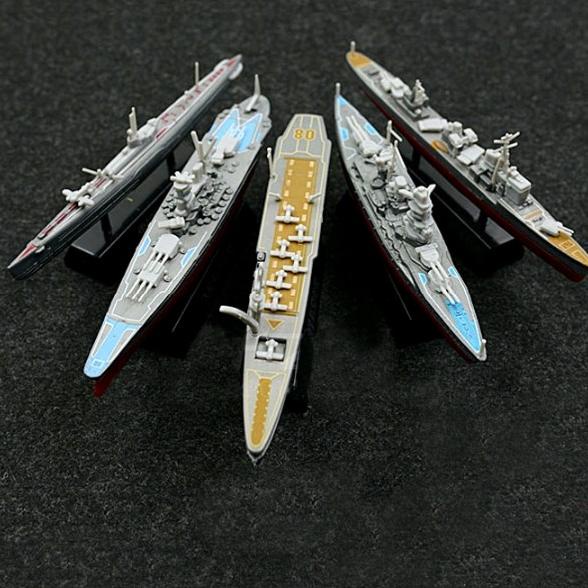 Senjastore354 5 Pcs Miniatur Kapal Perang Jepang 4D Model Kit Original