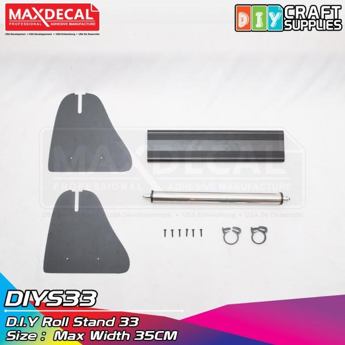 

Roll Holder Stiker Inkjet Coating Paper DTF PET Stand MAXDECAL DIYS33