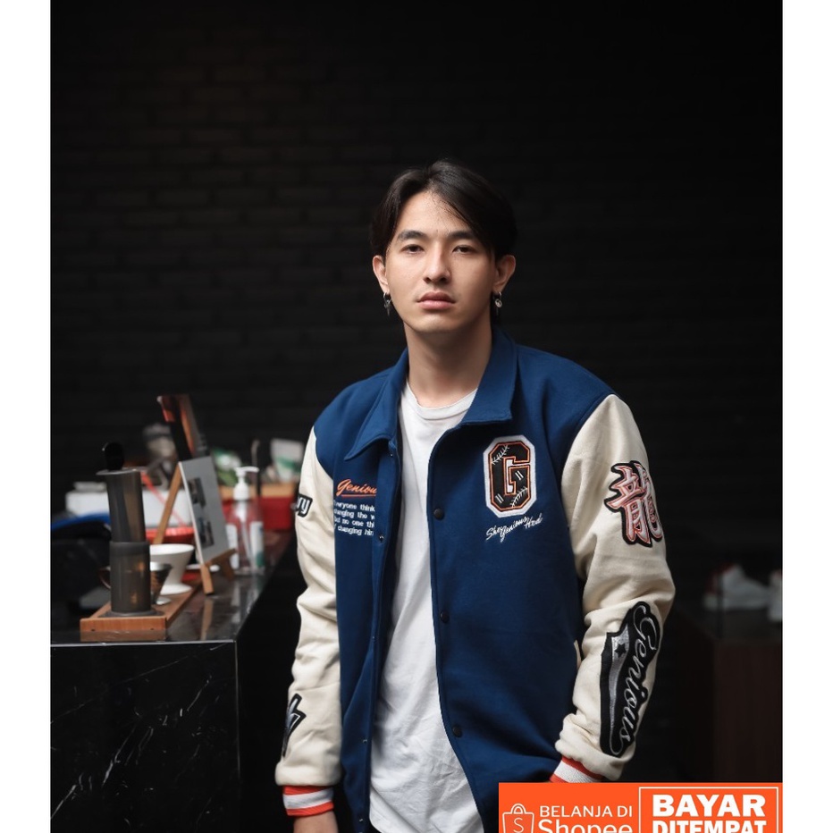 Terupdate Varsity Jacket - Jaket Baseball Varsity Original Salvio Hexia - Jaket Varsity Cowok Cewek 