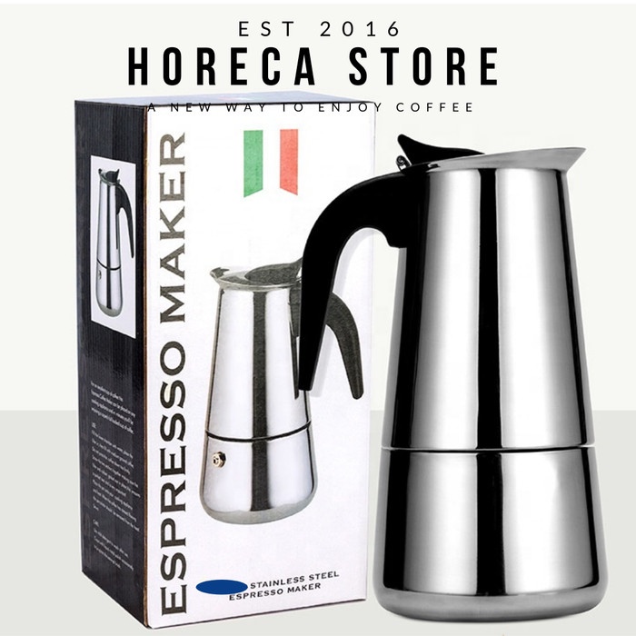 Mokapot moka pot stainless Pembuat Kopi espresso stainless