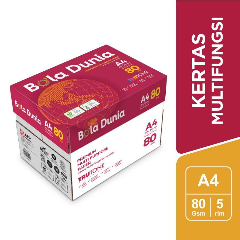 

Kertas HVS A4 80 Gram Bola Dunia Perdus