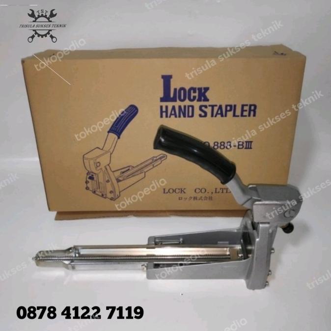 

Lock Hand Stapler 15Mm Ori Jepang Alat Staples Karton Kardus