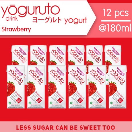 

➙➼✦❃ Yogurt Heavenly Blush Yoguruto Strawberry [12Px180ml] Murah Banget