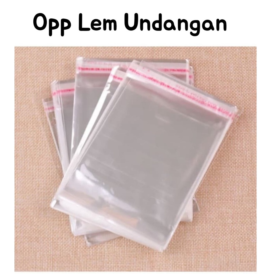 Ready TERMURAH Plastik OPP Seal / Plastik Lem / OPP Baju / OPP Makanan Uk.9.5x22,10x22,10.5x22,11x22